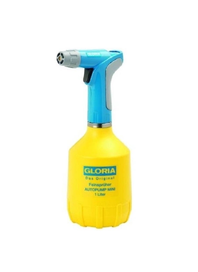 Gloria Auto Pump Mini Garden Pressure Sprayer Blue and Yellow 1 L 000950.0000  - Image 2