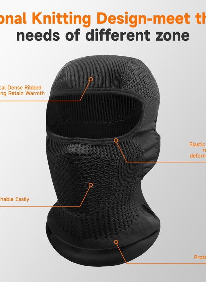 SPTSLFB Extra-Thick Warm Ski & Motorcycle Mask-Windproof Balaclava, Nose & Mouth Vents, Helmet-Friendly, Lining for Skiing/Riding - Image 4