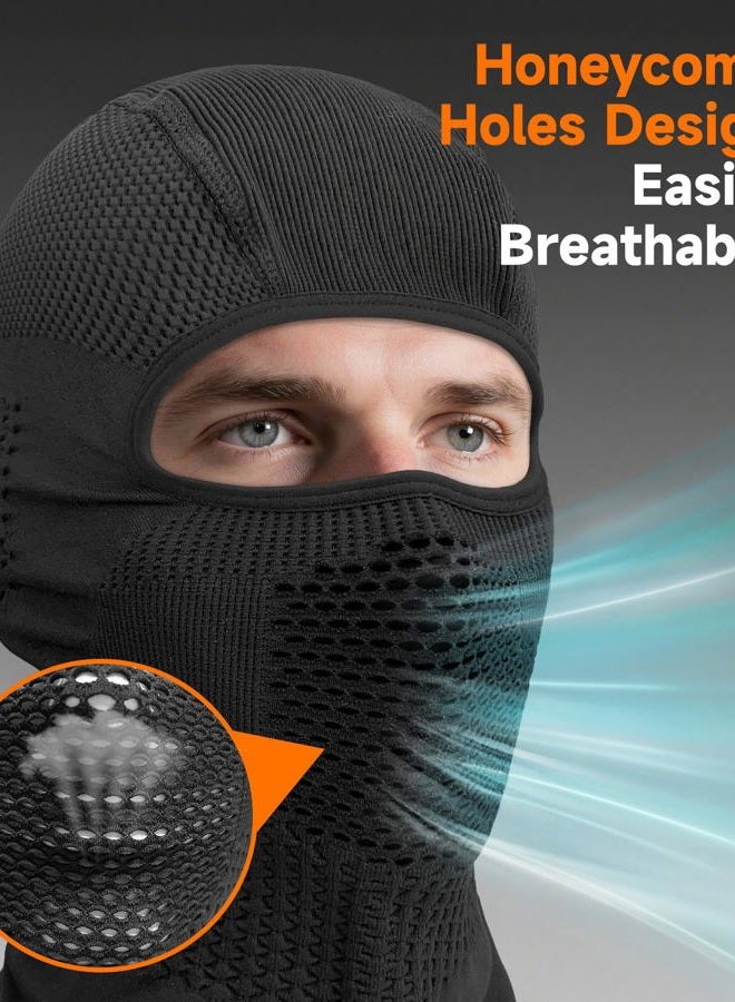 SPTSLFB Extra-Thick Warm Ski & Motorcycle Mask-Windproof Balaclava, Nose & Mouth Vents, Helmet-Friendly, Lining for Skiing/Riding - Image 3