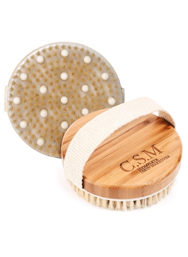 Csm C.S.M. Body Brush for Wet or Dry Brushing - Gentle Exfoliating for Softer, Glowing Skin - Get Rid of Your Cellulite and Dry Skin, Improve Your Circulation - Gentle Massage Nodes - Image 4