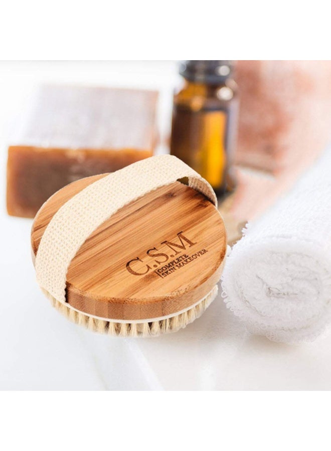 Csm C.S.M. Body Brush for Wet or Dry Brushing - Gentle Exfoliating for Softer, Glowing Skin - Get Rid of Your Cellulite and Dry Skin, Improve Your Circulation - Gentle Massage Nodes - Image 5