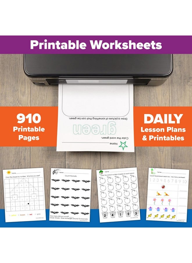 Palace Learning The Ultimate Preschool Curriculum Kit On Cd - Printable Workbooks, Lesson Plans And Learning Activities For Preschoolers, Pre K Kids And Toddlers, Ages 3 - 5 - [Dvd-Rom - Printing Required]  - Image 2