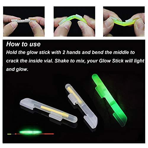 THKFISH Outdoor Sport Clip On! L# 10bags(20pcs) Dia:2.7x3.2mm Dry Type Snap Clip on Fishing Rod Top Glow Stick Model: - Image 5