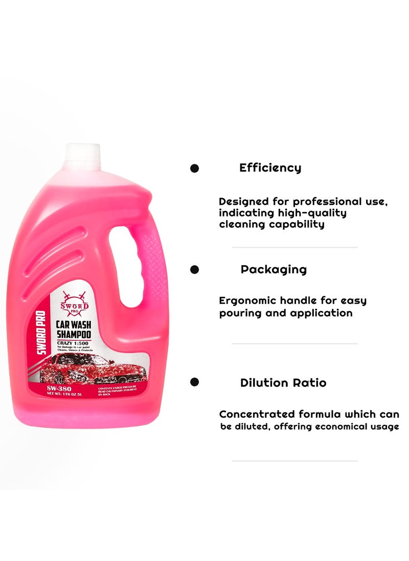 SWORD PRO SW380 Car Wash Shampoo Crazy 5L- Eco-Friendly High Concentration for Ultimate Cleanliness - pzsku/Z0C3FEC909D1C1C858D46Z/45/_/1707832858/3cb7ad32-d046-4a98-b97f-b049ece37801