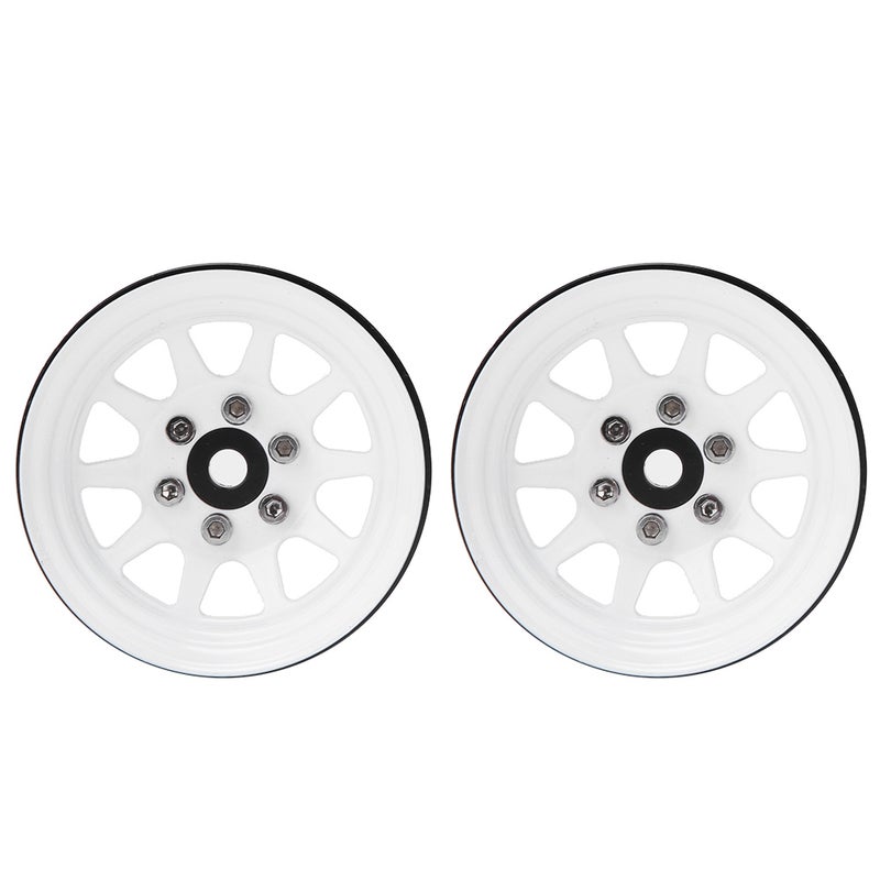 1/10 RC Crawler Wheels: White High-quality Alloy Beadlock Wheel Rims - High Strength Durability & Cool Realistic Look for Off-Road RC Crawler Upgrade - Image 5
