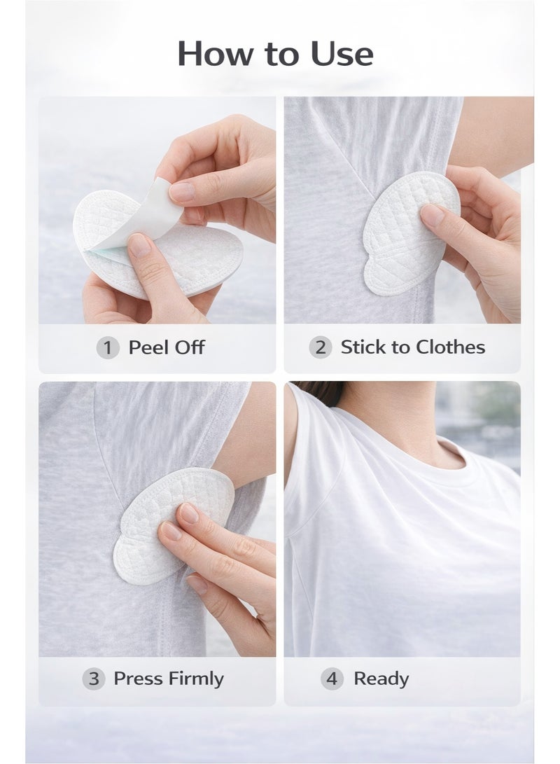 IKBEN 60 Pcs Underarm Sweat Pads – Disposable Armpit Sweat Absorbing Shields, Thin & Invisible, Strong Adhesive, Anti-Odor Protection for Men & Women - Image 4