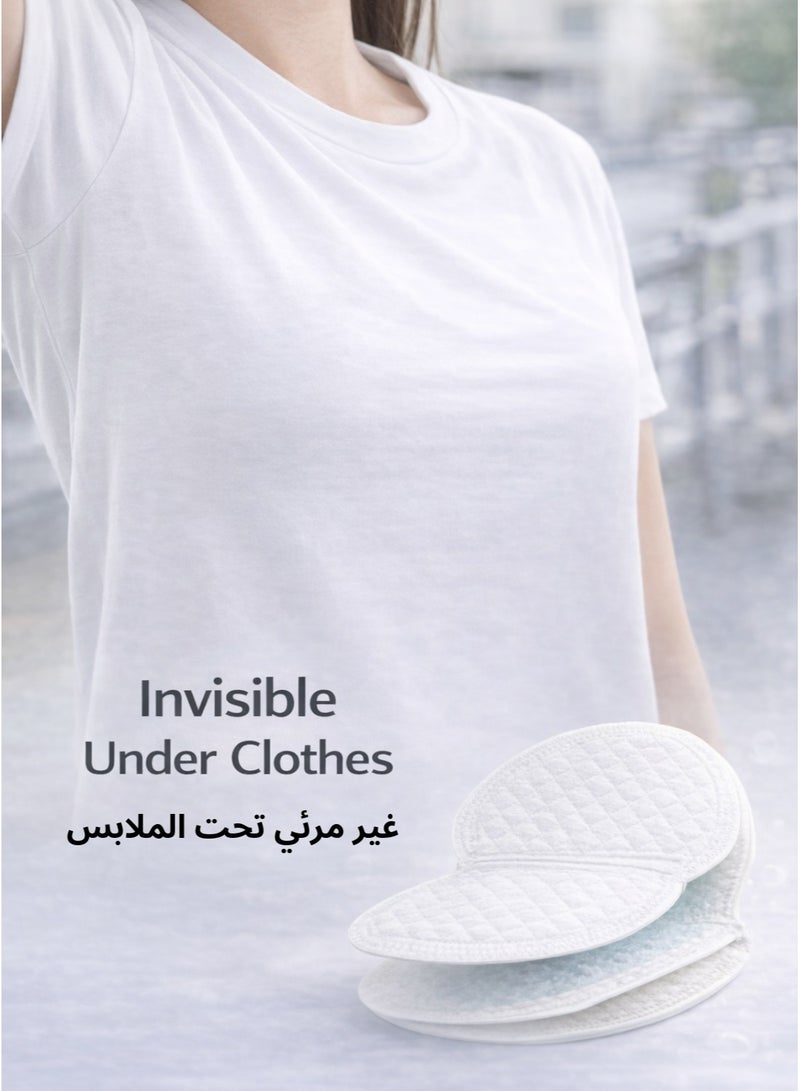 IKBEN 60 Pcs Underarm Sweat Pads – Disposable Armpit Sweat Absorbing Shields, Thin & Invisible, Strong Adhesive, Anti-Odor Protection for Men & Women - Image 2