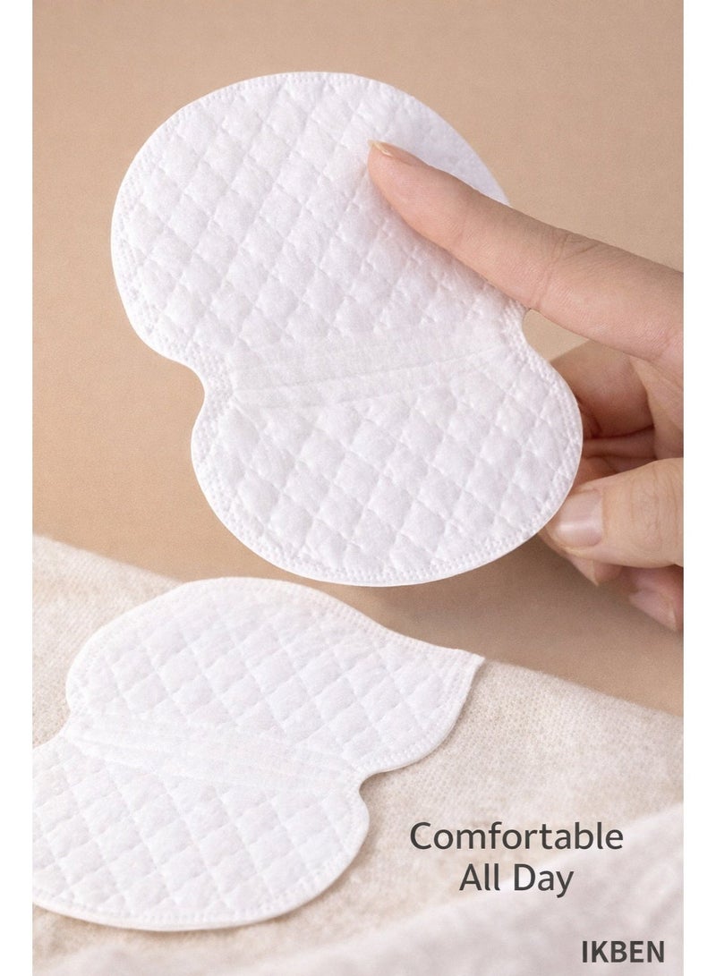 IKBEN Underarm Sweat Pads 60 Pcs - Disposable Armpit Sweat Guards, Ultra Thin Invisible Sweat Shields with Strong Adhesive, Anti-Stain & Anti-Odor Protection for Men & Women Daily Use - Image 5
