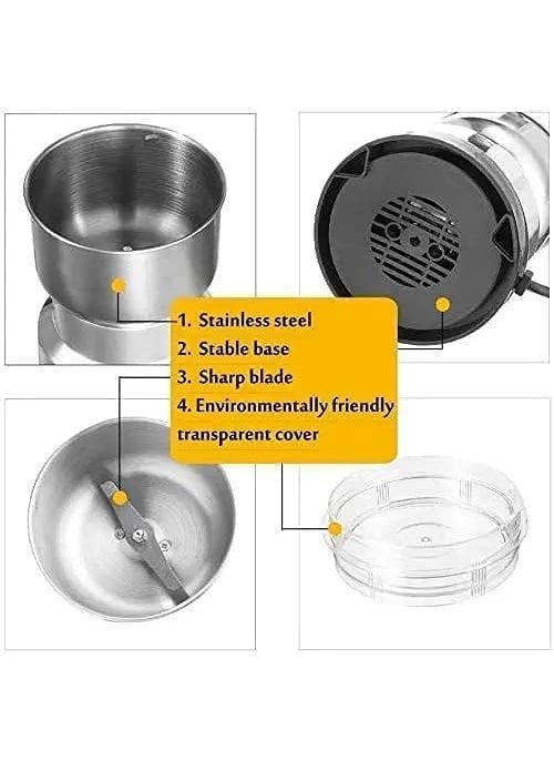 LIGHTNIING HAMMERZ LIGHTNIING HAMMERZ Multifunctional Grinder Smash Machine Coffee Beans Electric Grinder and Coffee Maker Household Electric Mixer Grinder Cereals Grain Ultra Fine Dry Food Machine  - Image 5