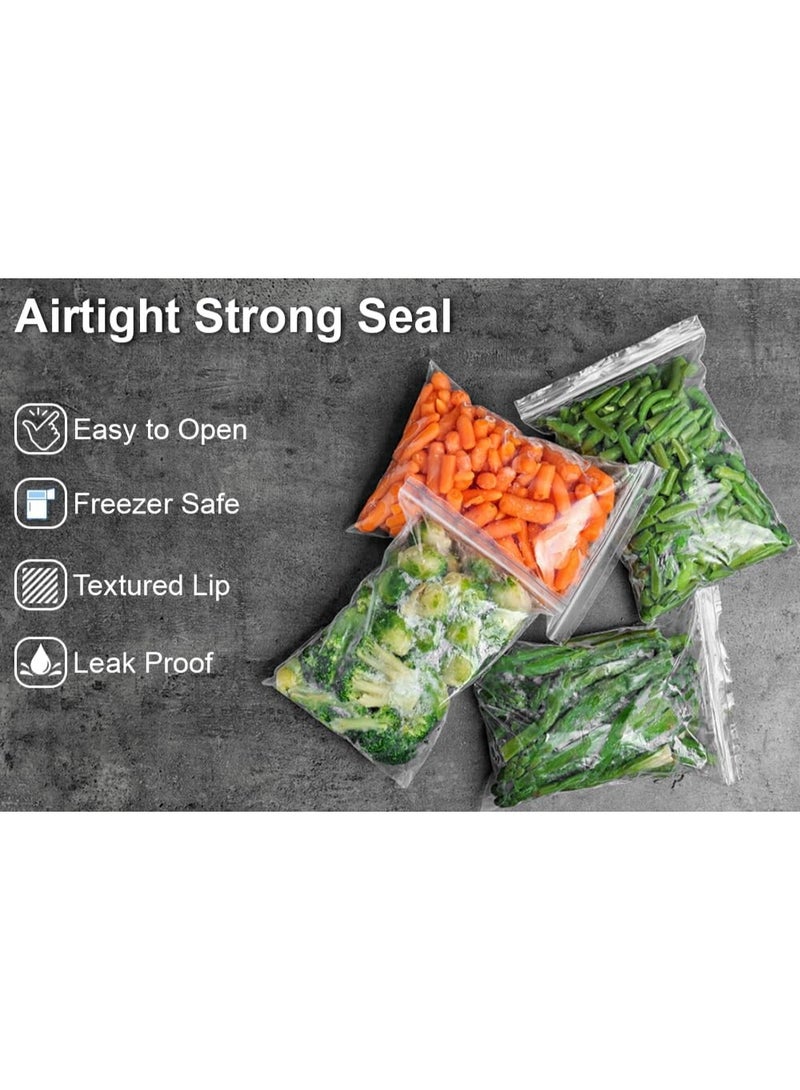 Shalimar Zipper Bag 7 x 6.5 Inches 100 Bags Multipurpose Storage Bag, Reusable & Reclosable With Zipper, Natural - Image 5