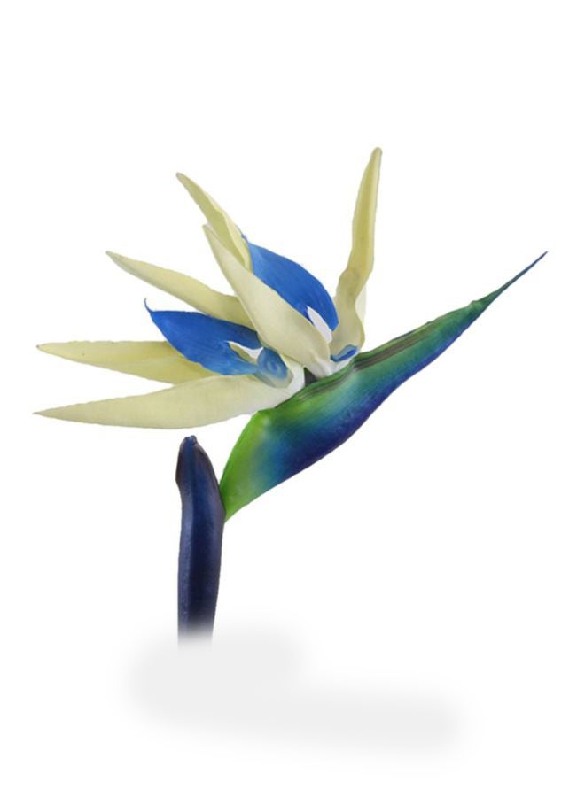 Loquat Artificial Strelitzia Reginae Flowers White/Blue/Green 90cm 