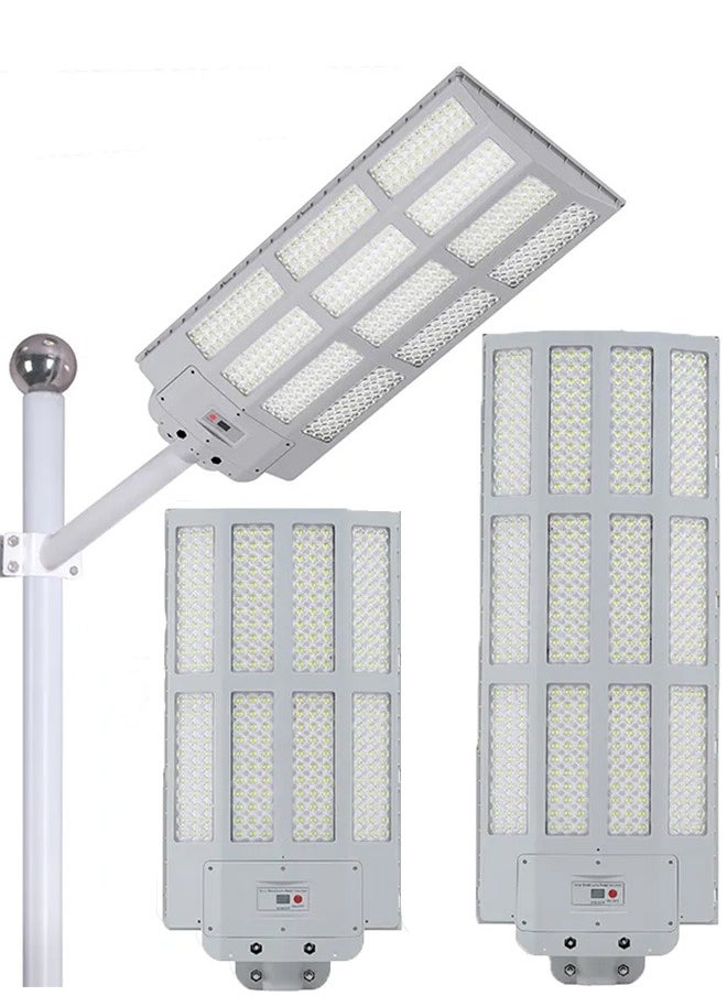 Sunbmebge 2400W Solar Street Light Outdoor - 7000LM Solar Light Outdoor Waterproof Dusk to Dawn, Commercial Solar Parking Lot Light with Motion Sensor, Garden, Outdoor Solar LED Street Light  - Image 1