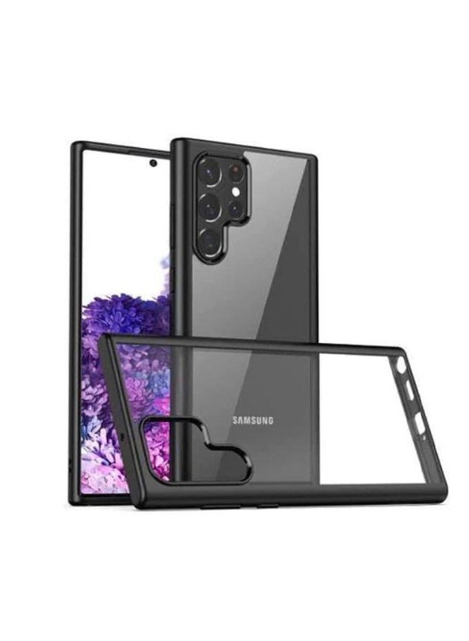 ماجيك ماسك بظهر شفاف وحماية كاملة وازرار سهلة الضغط لهاتف اس 23 الترا- اسود - Image 1