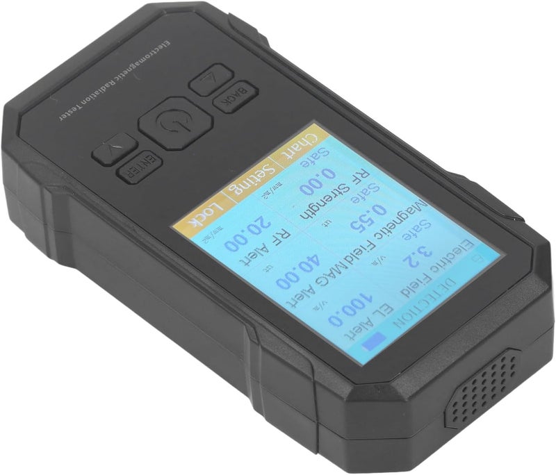 Reliable daily use design CCYLEZ Electromagnetic Radiation Monitor High Sensitivity Digital Portable EMF Tester for Offices Homes Factories Black Worldwide popular practical build - Image 5