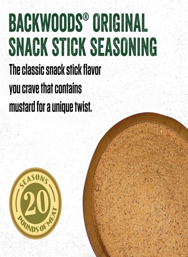 LEM Products Backwoods Original Snack Stick Seasoning Sausage Kit, Ideal for Wild Game, Seasons Up to 20 Pounds of Meat, 1 Pound, 2.7 Ounce Package with Pre-Measured Cure Packet Included - Image 3