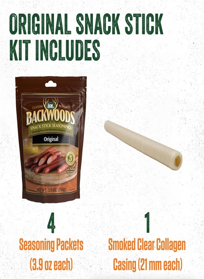 LEM Products Backwoods Original Snack Stick Seasoning Sausage Kit, Ideal for Wild Game, Seasons Up to 20 Pounds of Meat, 1 Pound, 2.7 Ounce Package with Pre-Measured Cure Packet Included - Image 5