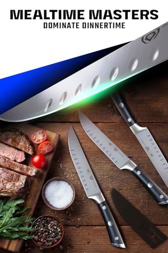 Dalstrong Steak Knives-4pc- Serrated Blade-Gladiator Series Elite-Forged German High-Carbon Steel-Table Dinner Kitchen Knives-Sheaths-Razor Sharp - Dinner Set-NSF Certified - Image 2