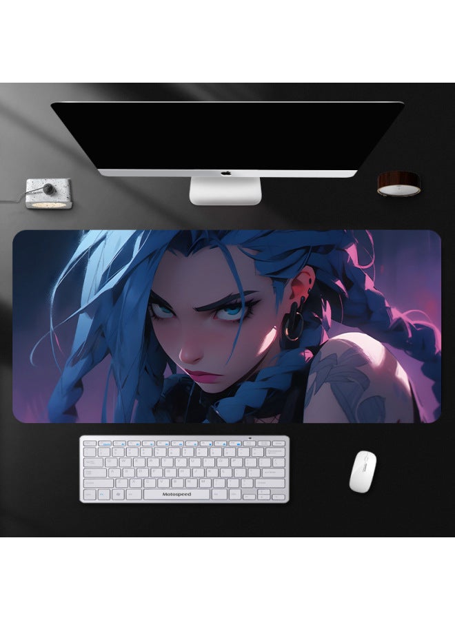 Oversized Gaming Mouse Pad Jinke Cartoon Creative Non-slip Thickened Desk Pad Keyboard Pad
