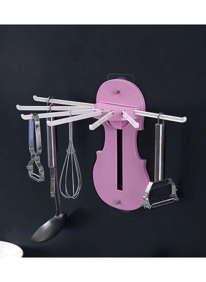 منشر شماعة  متعدد الاستخدامات  مع قطعتين ادوات تثبيت متعدد الالوان - Image 2