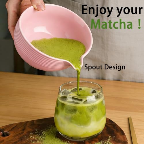 Clay&Fire Matcha Whisk Set, 9 pcs Ceramic Matcha Set, Gifts for Women,Matcha Bowl with Spout and Whisk, Matcha Kit for Matcha Lovers, Gift Mother's Day, Birthday, Anniversary - Image 2