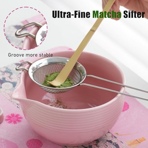 Clay&Fire Matcha Whisk Set, 9 pcs Ceramic Matcha Set, Gifts for Women,Matcha Bowl with Spout and Whisk, Matcha Kit for Matcha Lovers, Gift Mother's Day, Birthday, Anniversary - Image 4