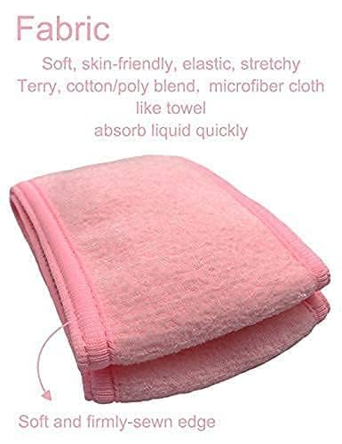 Rinpoche 3 PCS facial headband for women velcrofacial headband for women gym Stretch Towel Yoga Sport Multiuse Headband facial headband for women pack Facial headband for women combo - Image 4