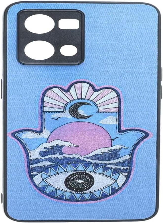 Boter. Plastic 3D Shockproof Back Case Designed With Raised Edge To Protect Camera lens Printed Suitable For OPPO RENO 8 4G - Multi Color