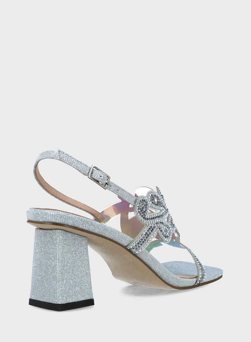 MENBUR Ankle Strap Heel Sandals