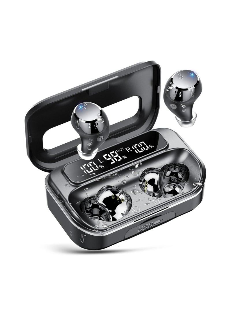 General - Wireless Bluetooth 5.3 earbuds with LED display, 128H playback time, IP7 waterproof & 4 ENC noise cancelling microphones, compatible with iOS and Android, suitable for workout - Image 1
