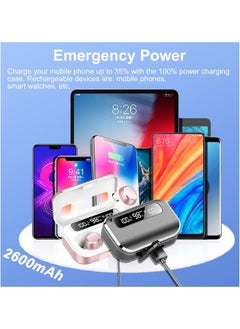 General Wireless Bluetooth 5.3 earbuds with LED display, 128H playback time, IP7 waterproof & 4 ENC noise cancelling microphones, compatible with iOS and Android, suitable for workout  - Image 5