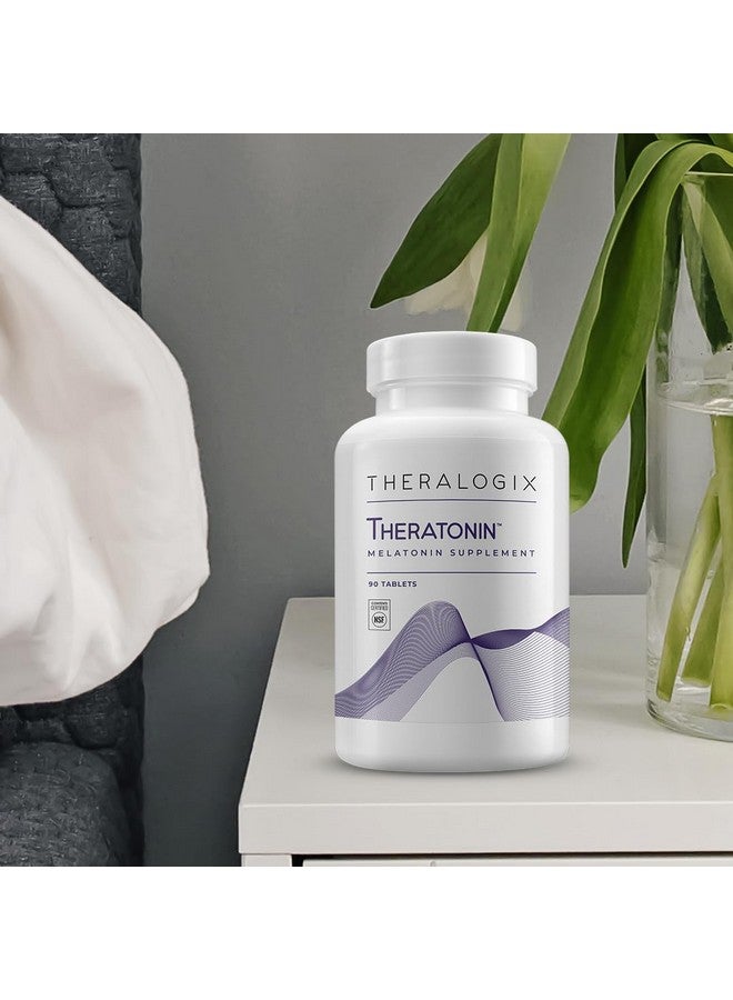 Theralogix Theratonin Melatonin Supplement - 90-Day Supply - Sleep Support Supplement - Melatonin to Aid a Good Night's Sleep - Supplement for Women to Support Fertility - NSF Certified - 90 Tablets - Image 5