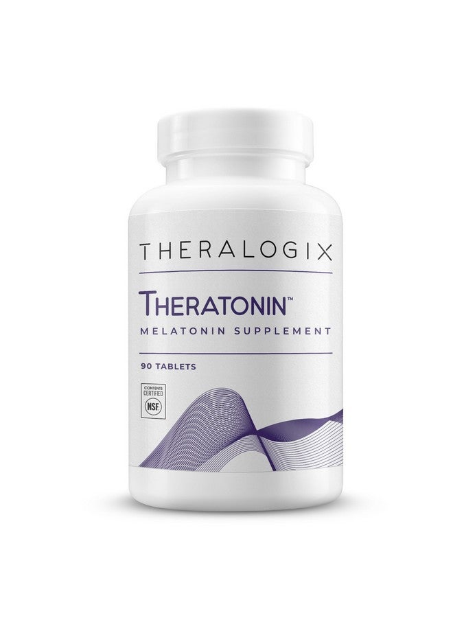 Theralogix Theratonin Melatonin Supplement - 90-Day Supply - Sleep Support Supplement - Melatonin to Aid a Good Night's Sleep - Supplement for Women to Support Fertility - NSF Certified - 90 Tablets - Image 1