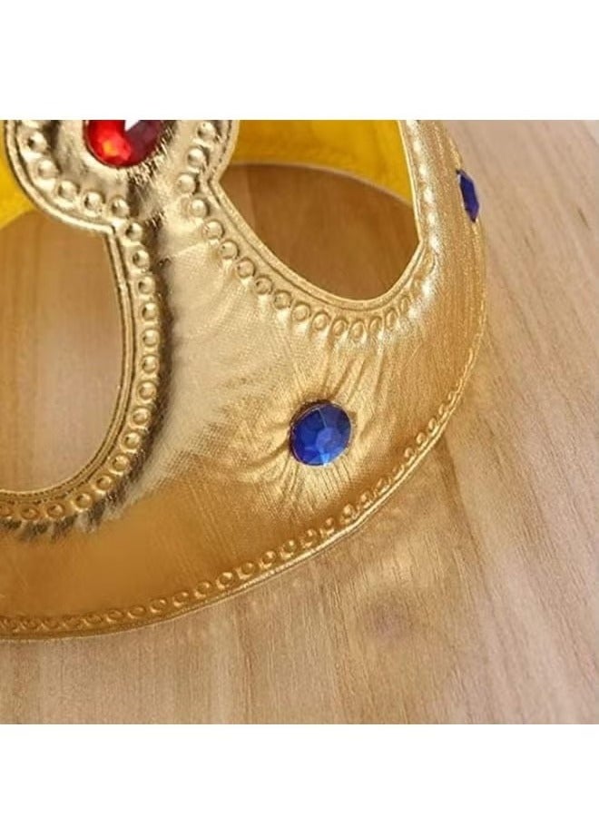 مجموعة ملحقات حفلة التاج من 4 قطع عيد ميلاد ، عيد ميلاد صبي وشاح ودامبات زر عيد ميلاد الأولاد عيد ميلاد زخرفة حفلة عيد ميلاد - Image 3