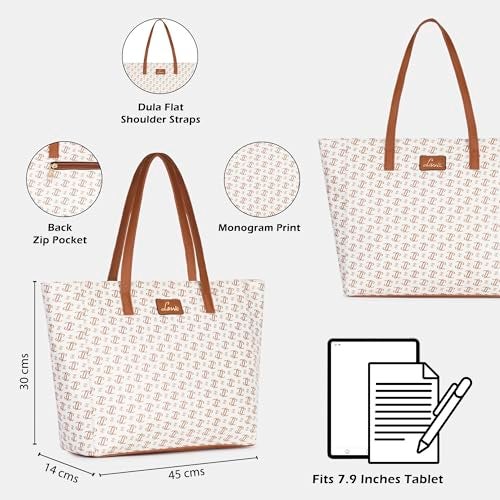 Lavie Women's Miranda Monogram LL Print Tote Bag | Ladies Purse Handbag - Image 3