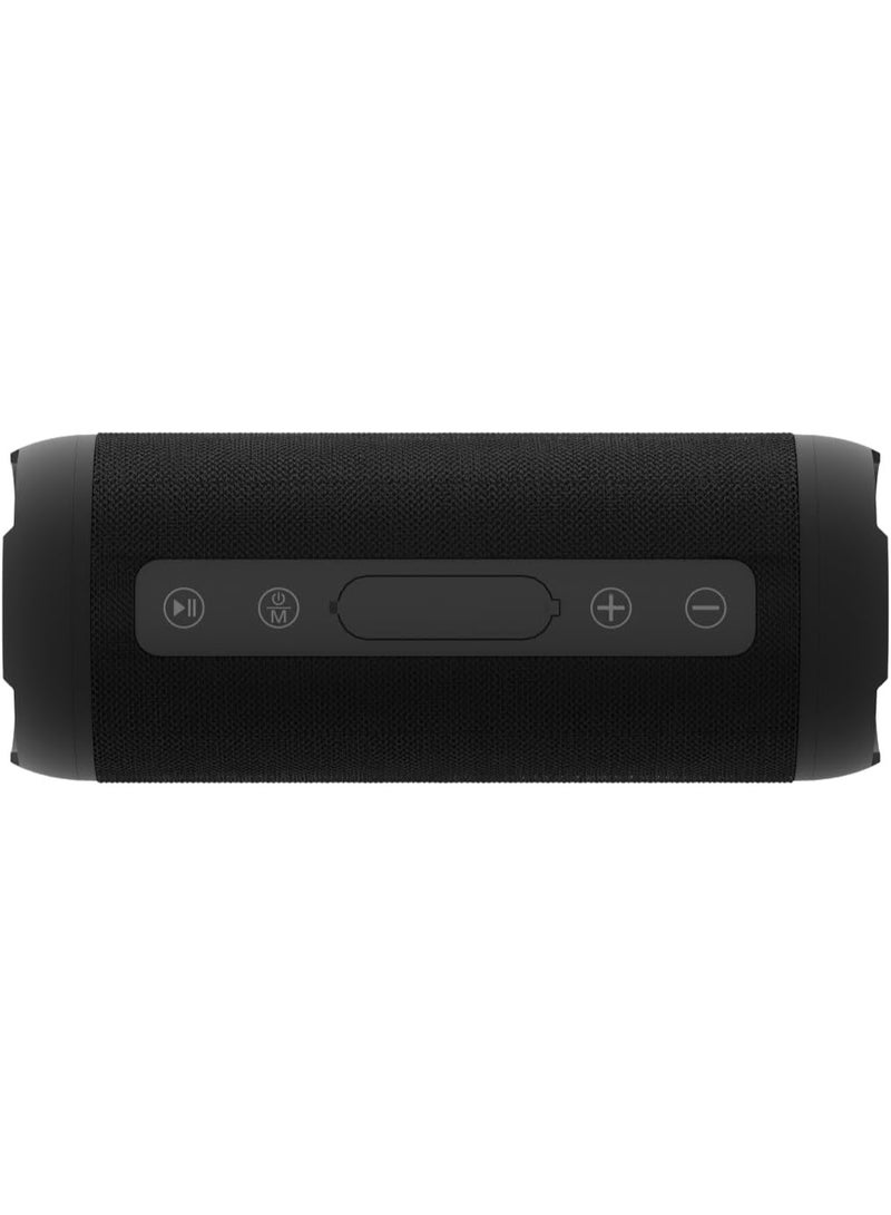 JUICE BoomPRO Portable Bluetooth Speakers, IPX5 Waterproof Wireless Speaker with 10W Loud Stereo, 360 Degree Sound, Outdoor Speaker with 10m Bluetooth Range, Deep Bass, 15H Playtime Wireless Stereo for Home, Outdoors, Hiking- Black - Image 1