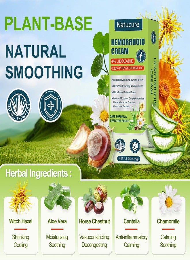 DERMFREE Hemorrhoid Cream with Lidocaine 4%, Phenylephrine HCl 0.25%, 1.5 oz - Image 4