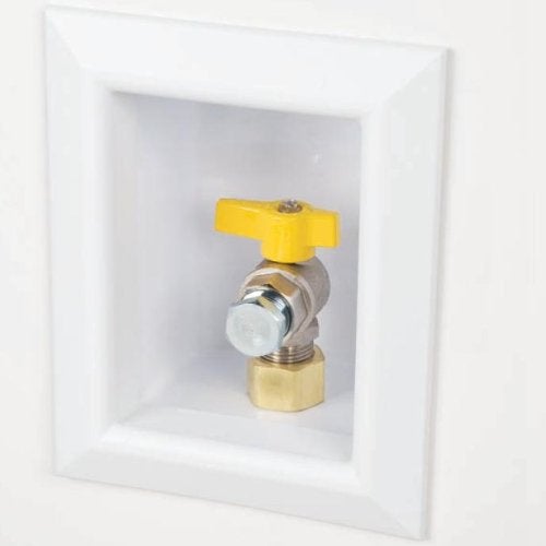 Sioux Chief 696-1021GF Ox Box Gas Outlet Box, 1/2" NPT, White - Image 1
