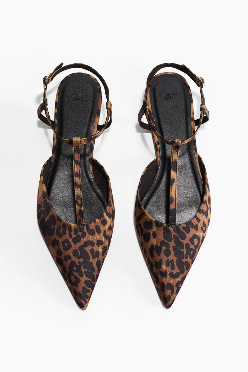 H&M Pointed satin sandals