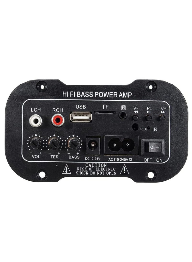Bluetooth 2.1 Hi-Fi Bass Power Mini Stereo Audio Digital Amplifier - USB/TF/Remote, 220V