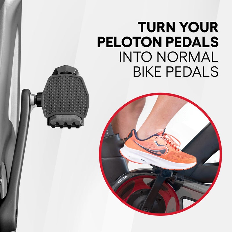 TrubliFit Pedal Converters for Original Peloton Bike & Bike+ and Cross Training Bikes - Ride The Peloton with Sneakers - Pedal Platform for Look Delta Pedals - Accessories for Peloton Bike - Great for Kids - Image 5