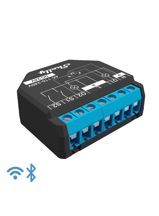 Shelly مفتاح ريلاي ذكي واي فاي شيللي بلس 2PM، قناتين 10A مع مراقبة الطاقة، التحكم في الإضاءة والستائر، متوافق مع التطبيقات والمساعد الصوتي، لا حاجة إلى محور - Image 2