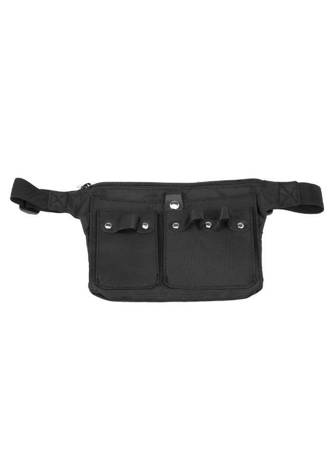 NIBEMINENT Hairdressing Tool Pouch Bag With Shoulder Belt Black