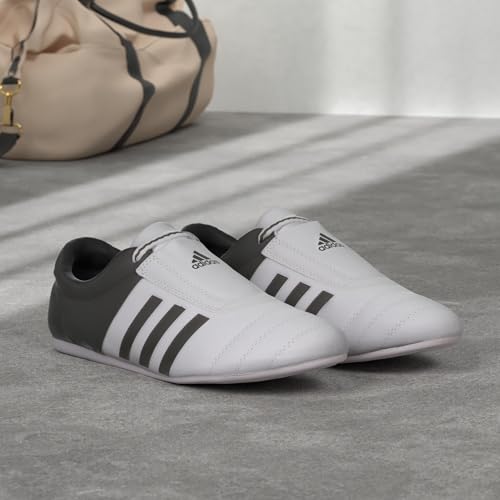 adidas Taekwondo Karate Training Shoes, Unisex, Gym, Trainers, Kung Fu, Tai Chi, Martial Arts, Sport Lightweight Shoes Adi-Kick, Non-Slip, Light & Breathable, White, Womens 8 - Image 2