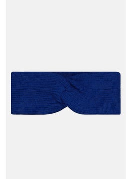 Zero Women Twisted Knitted Scarves 11 H x 26 L cm, Blue  - Image 1