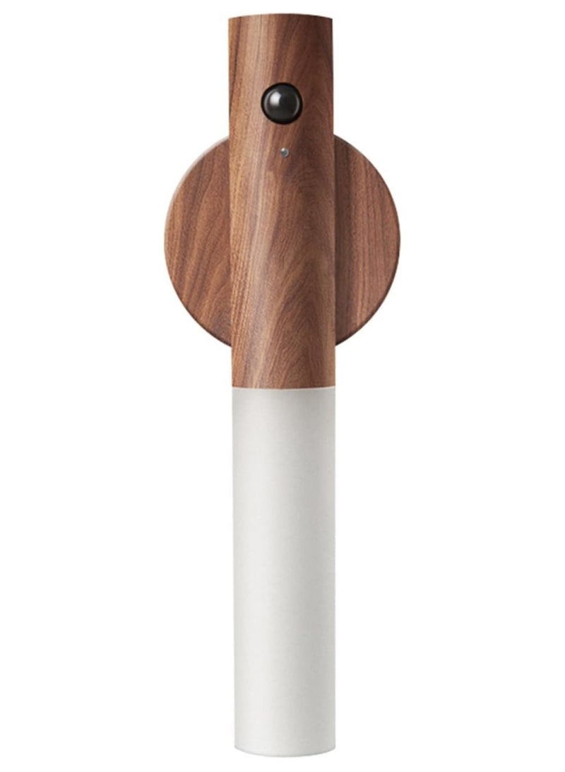 بيتشو ضوء ليلي بمستشعر الحركة، ضوء حائط ديكور منزلي، ضوء LED ذكي، مسافة استشعار 4 أمتار، ضوء محمول باليد لغرفة النوم، الدرج، غرفة الأطفال والمزيد (خشب الجوز الأسود قطعتان) - Image 2