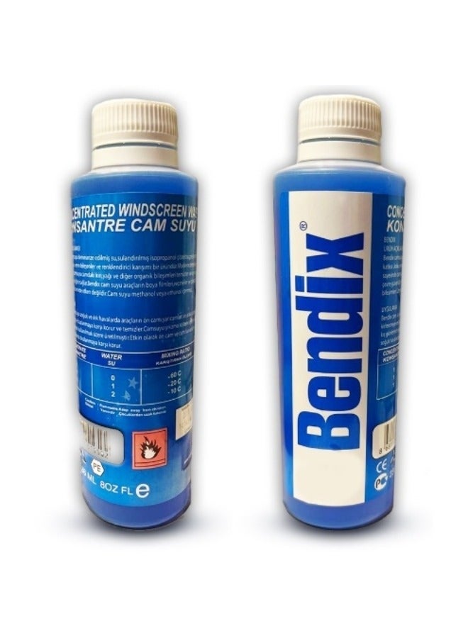 Bendix Concentrated windscreen washer 236 ML & Water Cooling Circulation 5 Liter Bendix Turkish Blue - Concentration 33% - Antifreeze up to -18Bundle - Image 2