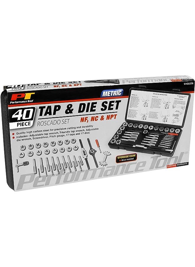 TOOL Tool, Silver, 40-Piece Metric Tap And Die Set, W4002DB - pzsku/Z0C417EC67116717E8A51Z/45/_/1691728635/8eead57d-593f-4450-81d5-11d48a5a766a