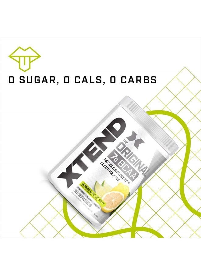 SCIVATION XTEND Original BCAA Powder Lemon Lime Squeeze | Sugar Free Post Workout Muscle Recovery Drink with Amino Acids | 7g BCAAs for Men & Women | 30 Servings  - Image 5