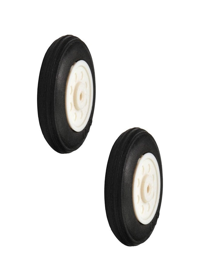 Fielect فيلكت 1 بوصة طائرة نموذجية RC إطارات خلفية خفيفة الوزن من الإسفنج مجموعة إطارات وعجلات لطائرة RC إطارات إسفنجية PU مع محور بلاستيكي 2 قطعة - Image 1