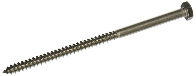 Hillman The Hillman Group 964590 14 x 5Inch Stainless Steel Hex Lag Screw 10Pack